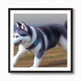 Husky Art Print