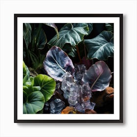 Ferns And Crystals Art Print