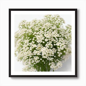 Bouquet Of White Flowers myluckycharm Art Print