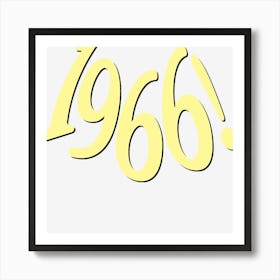 Retro 1966 Art Print