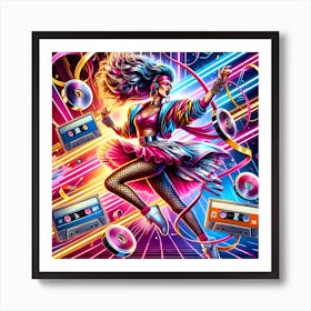 80'S Girl Art Print