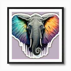 Elephant Head Art Print