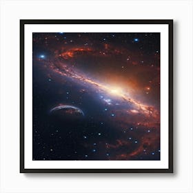 Galaxy In Space 2 Art Print