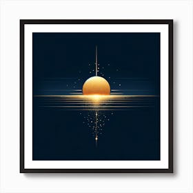 Golden Sun Art Print