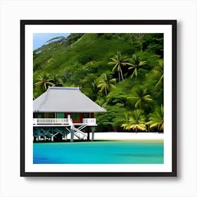 Hut On The Beach 7 Art Print