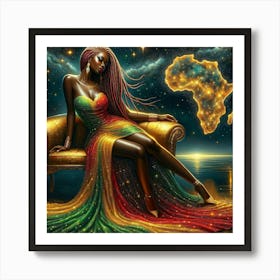 African Woman 11 Art Print