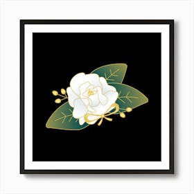 White Magnolia Art Print