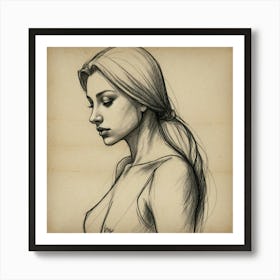 Portrait Of A Woman 1 Art Print