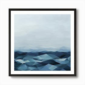 Abstract Ocean 1 Art Print