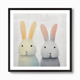 Two Rabbits Art Print