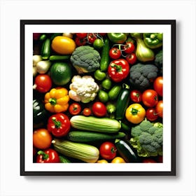 Colorful Vegetables 7 Art Print