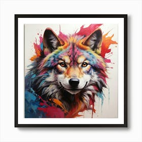 Wolf Painting 1 Art Print