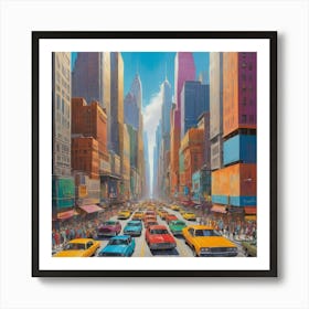 New York City City art print 2 Art Print