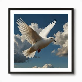 Dove In Flight Art Print