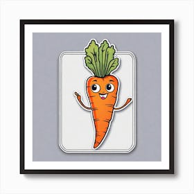 Carrot Sticker 2 Art Print