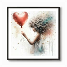 Heart Balloon 1 Art Print