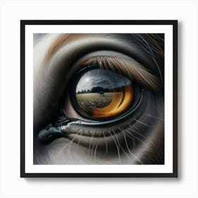 Eye Of A Horse 23 Art Print