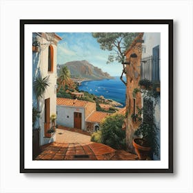 Village By The Sea Art Print