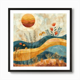 Sunset In The Valley Art Print