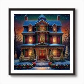 Christmas House 47 Art Print