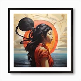 Asian Girl Art Print