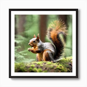 Squirrel In The Forest 94 Poster