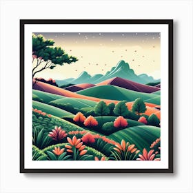 Landscape Painting 6 Art Print