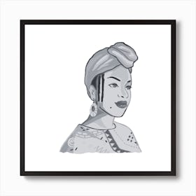 Afro-American Woman Art Print