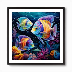 Tropical Fish underwater Art Print