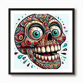 Skull Of The Day 1 Art Print