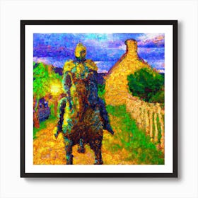 Van Gogh Knight Art Print