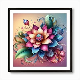 Lotus Flower 5 Art Print