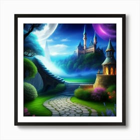 Magical Temple  Art Print