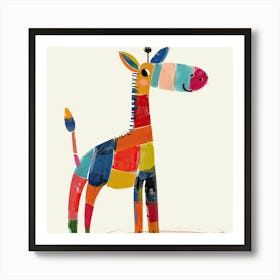 Charming Illustration Giraffe 1 Art Print