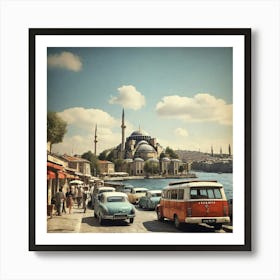 Old Turkish City paintings Art Print