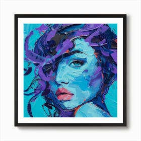 'Blue Woman' 8 Art Print