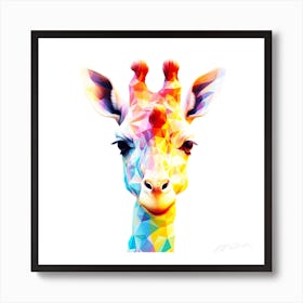 Prism Giraffe - Geometric Giraffe Art Print