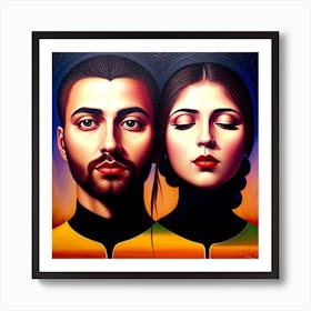 Man And Woman Art Print