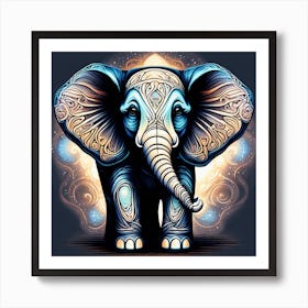 Elephant Painting Art Print