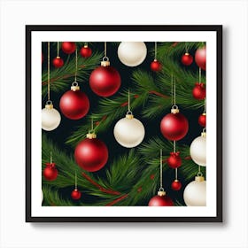 Christmas Ornaments 177 Art Print