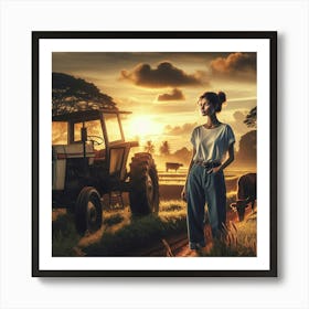 Farm Girl Poster