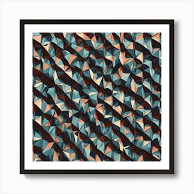 Abstract Triangles 23 Art Print