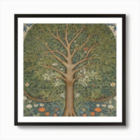 William Morris London Exhibition Poster Tree Of Life Botanical Art Print 3 Art Print