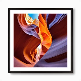 The walls of the canyon 3 Art Print