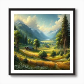 Landscape Painting Art Print