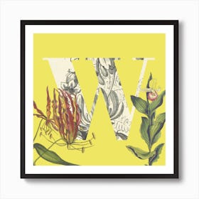 Botanical W Art Print