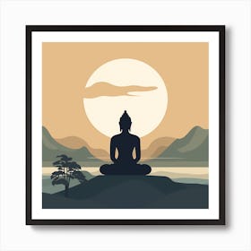 Buddha In Meditation 4 Art Print