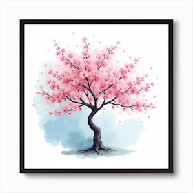 Cherry Blossom Tree Art Print