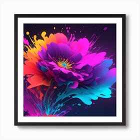 Colorful Flower Art Print