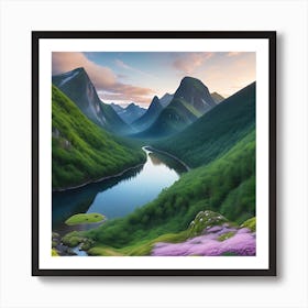 Mountain Landscape Art Print